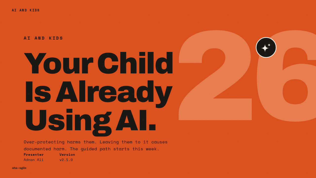 AI and Kids opening slide